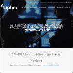 Screen shot of the Cipher Network Solutions Ltd website.