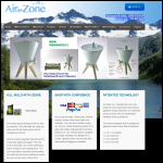 Screen shot of the Air Zone Ltd website.