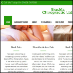 Screen shot of the Brackla Chiropractic Ltd website.