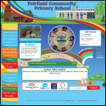 Screen shot of the Fairfield Community Primary School website.