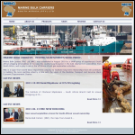 Screen shot of the Th Marine Services Ltd website.