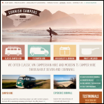 Screen shot of the Kernow Camper Van Hire Ltd website.
