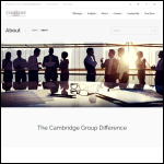 Screen shot of the Cambridge Strategy Group Ltd website.
