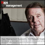 Screen shot of the Raps Management Ltd website.