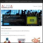 Screen shot of the Alpha Cleaning & Maintenance Ltd website.