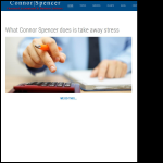 Screen shot of the Connor Spencer Ltd website.