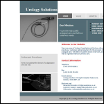 Screen shot of the Urology Solutions Ltd website.