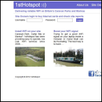 Screen shot of the 1sthotspot Ltd website.