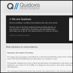 Screen shot of the Quidoxis Ltd website.