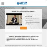 Screen shot of the Abm Consulting Ltd website.