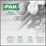 Screen shot of the Paak Asian Butchers Meats Ltd website.