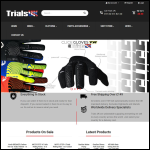 Screen shot of the Trail & Trials Uk Ltd website.