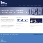 Screen shot of the Kingston Dry-lining Ltd website.