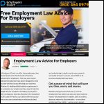 Screen shot of the Gq Employment Law (UK) Ltd website.