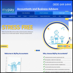 Screen shot of the Mypay Accountants Ltd website.