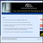 Screen shot of the Freeman Plumbing & Heating Services Ltd website.