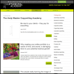 Screen shot of the Copywriting Training Ltd website.