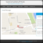 Screen shot of the Vyas Consultancy Ltd website.