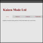 Screen shot of the Kaizen Mode Ltd website.