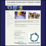 Screen shot of the Complete Build Construction Ltd website.
