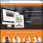 Screen shot of the Unicity Solutions Ltd website.