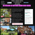 Screen shot of the Kings Head Cottages Ltd website.