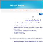 Screen shot of the 247 Staff Reading website.
