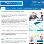 Screen shot of the Winn & Co. (Scarborough) Ltd website.