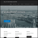 Screen shot of the Sell to the Public Sector Ltd website.
