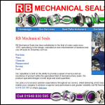 Screen shot of the Rb Mechanical Services Ltd website.