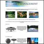 Screen shot of the Pond & Lake Management Ltd website.