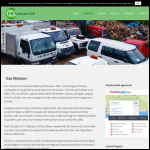 Screen shot of the E H Treecare Ltd website.