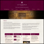 Screen shot of the Le Vignoble Ltd website.