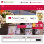 Screen shot of the Shelton & Lines Ltd website.