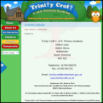 Screen shot of the Holy Trinity School Academy Trust website.