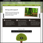 Screen shot of the Landmark Tree Surgery Ltd website.