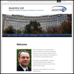 Screen shot of the Assentra Ltd website.