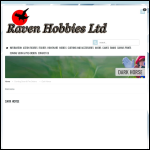 Screen shot of the Raven Hobbies Ltd website.