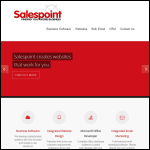Screen shot of the Salespoint Solutions Ltd website.