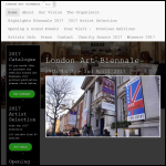 Screen shot of the London Art Biennale Ltd website.