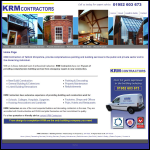 Screen shot of the Krm Property Maintenance Services Ltd website.