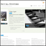 Screen shot of the Sicura Systems Ltd website.
