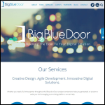 Screen shot of the Big Blue Door Ltd website.