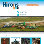 Screen shot of the P J Hirons Ltd website.