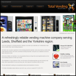 Screen shot of the Total Vending Solutions Ltd website.
