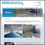 Screen shot of the J.U.S.T. Ceilings & Partitions Ltd website.
