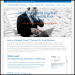 Screen shot of the Enterprise 365 Consulting Ltd website.