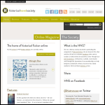 Screen shot of the Historical Novel Society website.