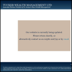 Screen shot of the Tucker Wealth Management Ltd website.