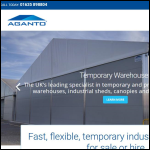 Screen shot of the Aganto Ltd website.